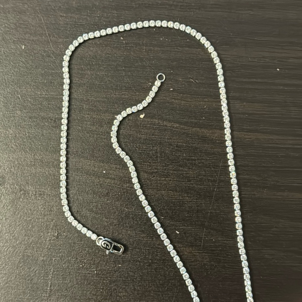Men’s diamond tennis necklace